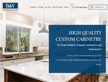 Tablet Screenshot of bwcabinets.com